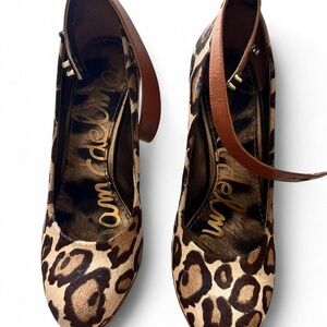 Sam Edelman Leopard Print Women's Shoes - real fur